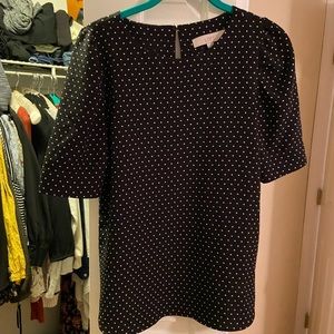 Loft Polka Dot Top